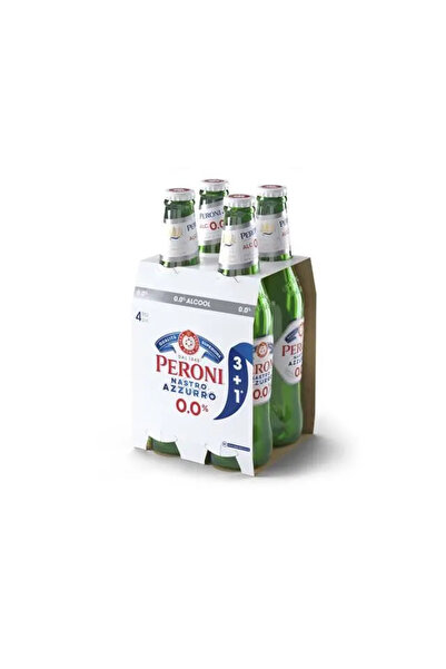 Peroni Bere blonda fara alcool Nastro Azzuro 4x0.33 l