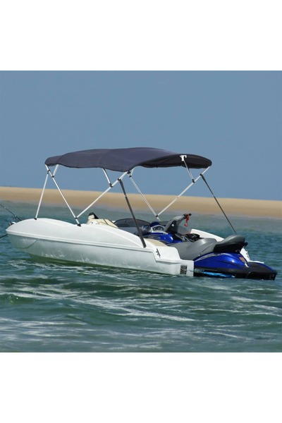 vidaxl Parasolar Bimini 4 arcuri pereți laterali, 243x(200-213)x137 cm