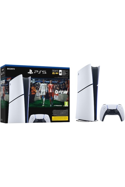 Sony Consolă PlayStation 5 Digital Edition (PS5) Slim, SSD de 825 GB, șasiu e...