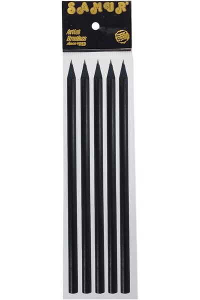 Yıldızan Tamgün Black Tin Round Pencil Set, 5 Pieces Tamgün 1159648
