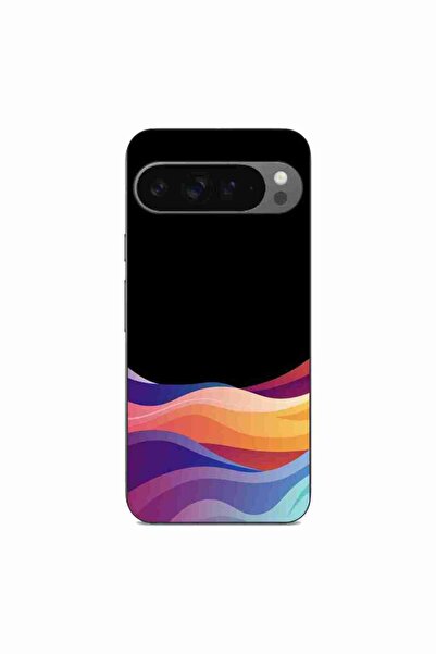 OEM Husa compatibila cu Google Pixel 9 Pro XL Silicon Gel Tpu Model Neon Waves