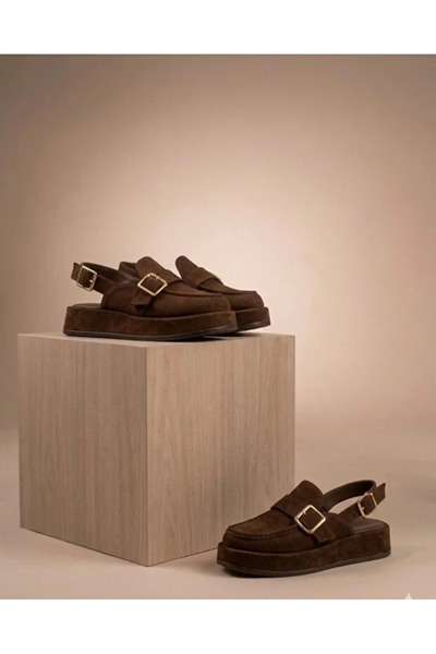 Dubais Shoes شبشب سابو نسائي بإبزيم مزدوج ومغلق من الأمام CHIBO