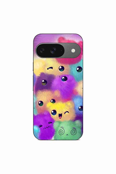 OEM Husa compatibila cu Google Pixel 9 Silicon Gel Tpu Model Pufosi Colorati