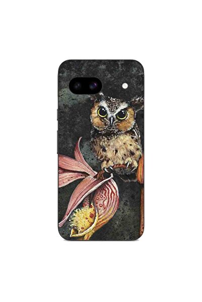 OEM Husa compatibila cu Google Pixel 8A Silicon Gel Tpu Model Owl Painted