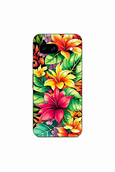 OEM Case compatible with Google Pixel 8A Silicone Gel Tpu Lily Pattern