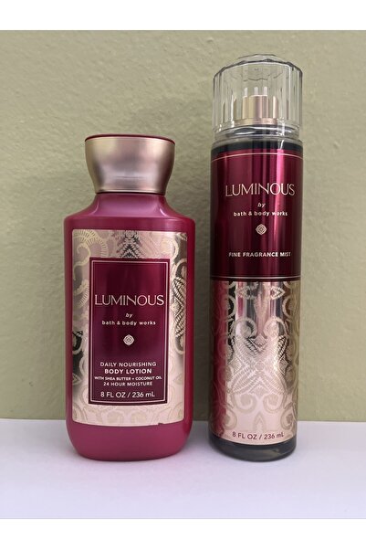 Bath & Body Works رذاذ عطري مضيء ولوشن للجسم