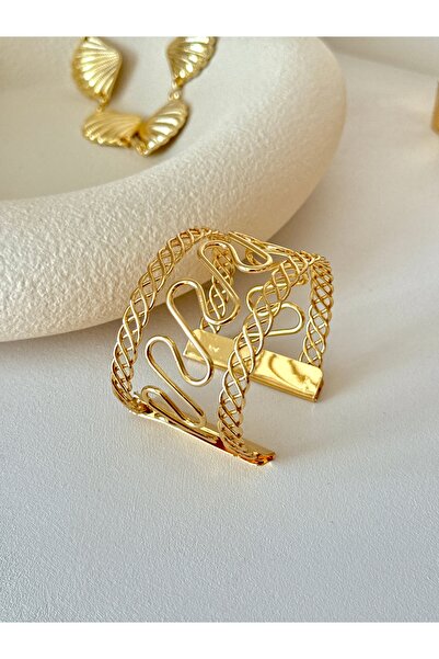 YOUES JEWELRY ÇELİK GOLD KADIN KELEPÇE