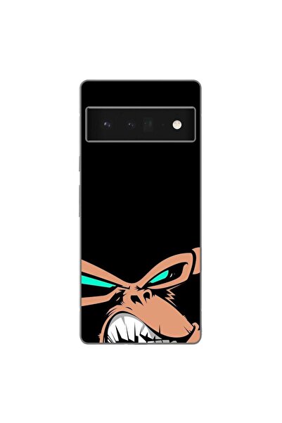 OEM Husa compatibila cu Google Pixel 6 Pro Silicon Gel Tpu Model Angry Monkey