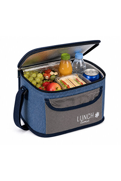 OEM Insulated Portable Bag, 7L, with Adjustable Strap, Blue Jean
