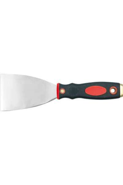 Vorel Stainless Steel Spatula, Two-Tone Handle With Brass Insert, 6Cm