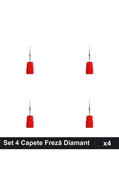 NAİLS Set 4 Capete Freză Diamant Unghii, Manichiură Profesională, Accesorii D...