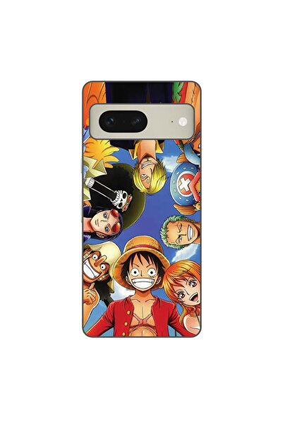 OEM Калъф, съвместим с Google Pixel 7, силиконов гел TPU, модел One Piece Crew