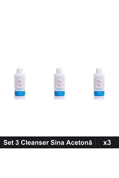 NAİLS Set 3 Cleanser Sina 60ml, Remover Acetonă Profesional Manichiură