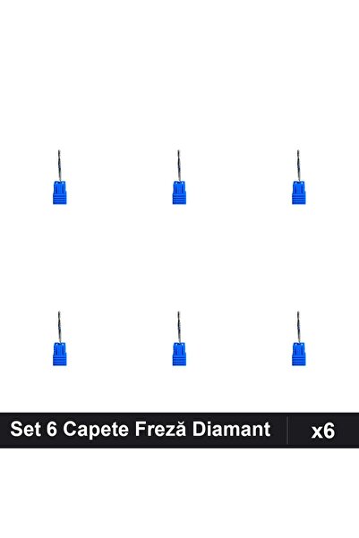 NAİLS Set 6 Capete Freză Diamant Unghii, Manichiură Profesională, Bits Pedicură