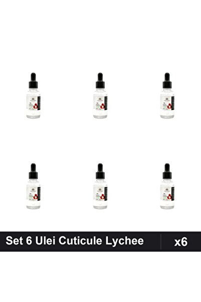 global fashion Set 6 Ulei Cuticule cu Pipeta Aroma Lychee 30ml, Ingrijire Ung...