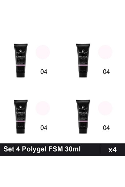 FSM Set 4 Polygel 30ml Nr.04, Constructie Unghii, Manichiura Gel UV/LED