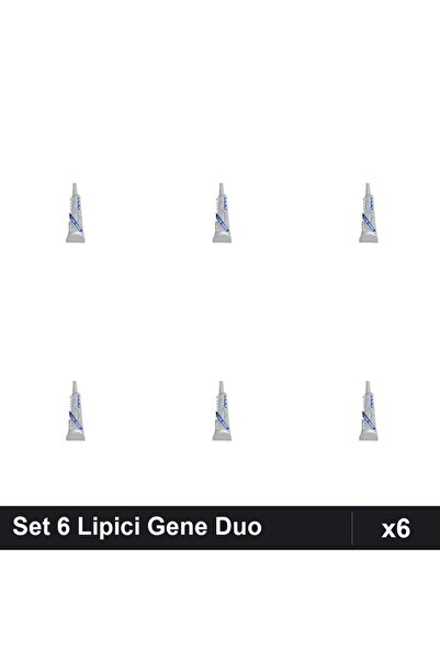 Duo Set of 6 False Eyelash Glue 7g, Sheer, Professional Manicure Adhesive