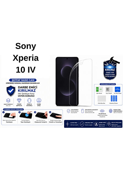 Astakos واقي شاشة شفاف متوافق مع هاتف Sony Xperia 10 IV، مقاوم للكسر وامتصاص ...