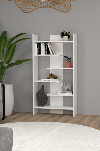 MOBİLİQUE İlayda Asimetrik 6 Raflı Modern Kitaplık