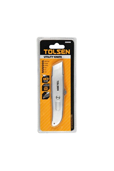 TOLSEN SK5 Utility Knife with Zinc Alloy Body, Heavy Duty Retractable Cutter ...