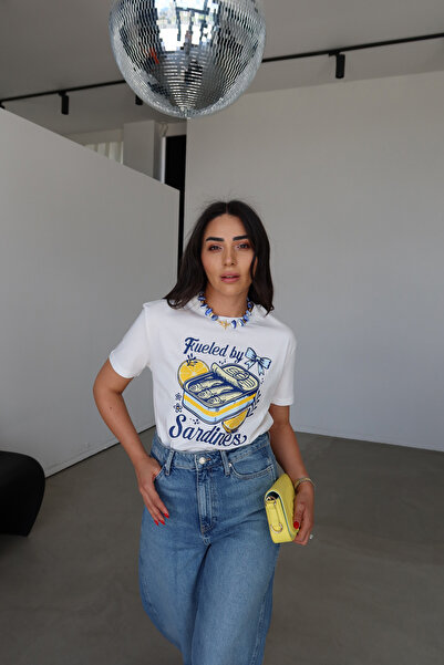 Özge Özgenç Majica sa printom sardine