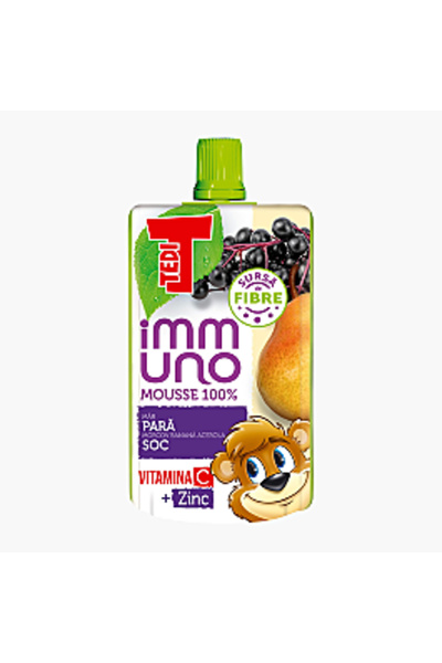 TEDİ Mousse de fructe Immuno cu pere și flori de soc 100 G