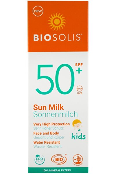 BIOSOLIS Lapte de soare cu protectie solara pentru copii, SPF 50+, 100ml