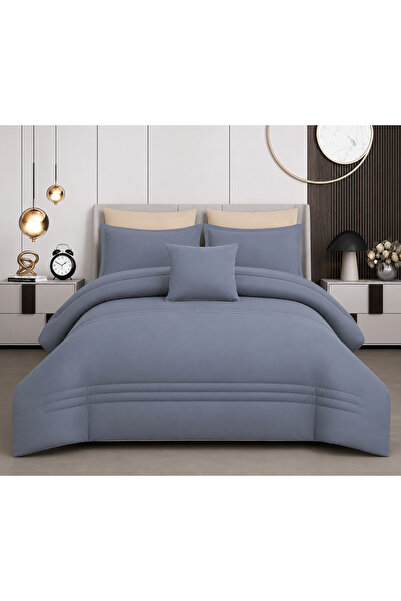 Arabian Threads Luxury 8-Piece Reversible 2-in-1 Comforter Set – King Size, M...