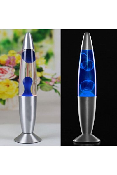 PROCART Lampă decorativă Lava Blue, 30W, înălțime 41 cm, alimentare la rețea