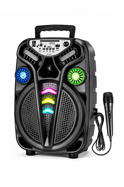 jetucuzal Platoon PL-4681 BT USB SD AUX 8 İNÇ Mikrofonlu Anfi Yüksek SES Taşı...