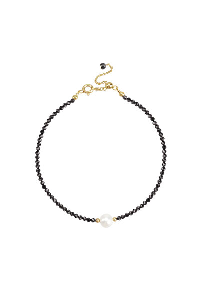 Lisa&Co. Brățară Argint Spinel&Pearl Argint placat cu aur galben / Spinel&Per...