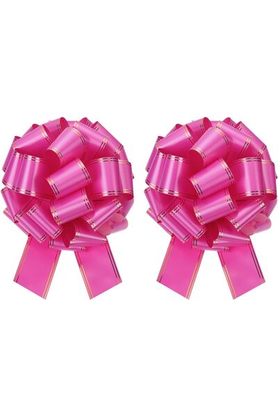 QUARKZMAN 2 Large Giant 30.5 cm Bows with Gold Edge for Wedding Gifts, Christ...