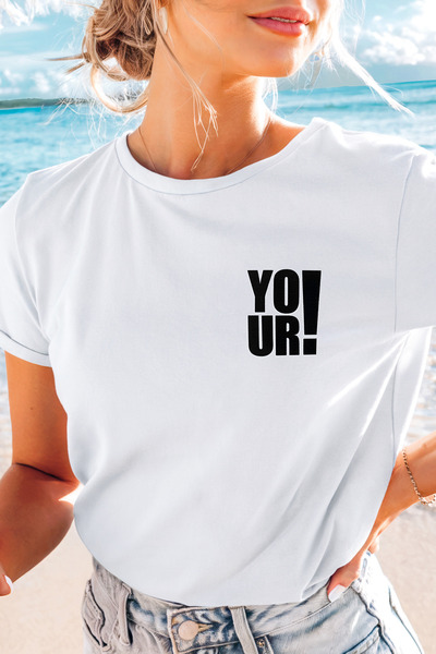 Auryne Jewelry Unisex Your! Printed T-Shirt Durable Printing 100% Organic Cot...