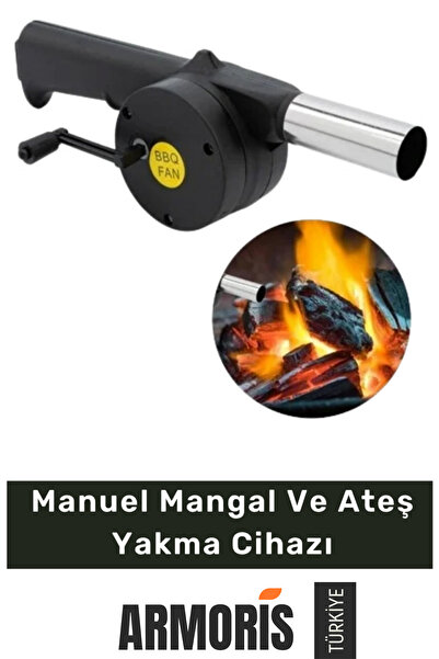 Armoris #AteşÜflemeAparatı Manuel Mangal Körüğü Barbekü Ateş Yakma Cihazı Köm...