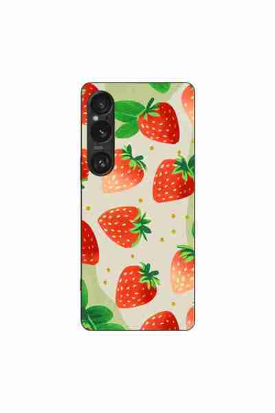 OEM Husa compatibila cu Sony Xperia 1 VI Silicon Gel Tpu Model Capsuni Pattern