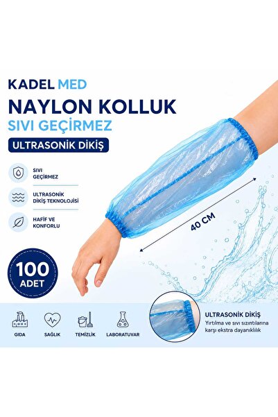 KADELMED Tek Kullanımlık Naylon Kolluk 100 ADET