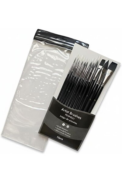 Yıldızan Tamgün Black Fine Detail Art Brush Set with Matte Handle Versatile P...