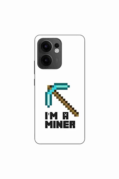 OEM Husa compatibila cu Oppo Reno13 F Silicon Gel Tpu Model Minecraft Miner