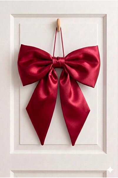 hobizer tekstil Shiny Satin Door Ornament Decorative Ornament Bow 40X50 cm