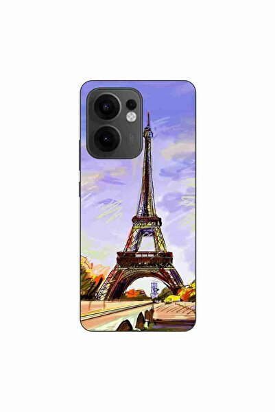 OEM Husa compatibila cu Oppo Reno13 F Silicon Gel Tpu Model Desen Turnul Eiffel