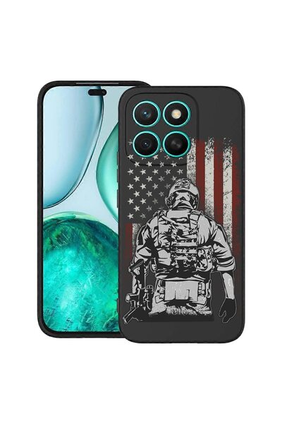 bestcase Θήκη για Honor X7c / 200 Smart με σχέδιο Αμερικανού Στρατιώτη, TPU Μ...