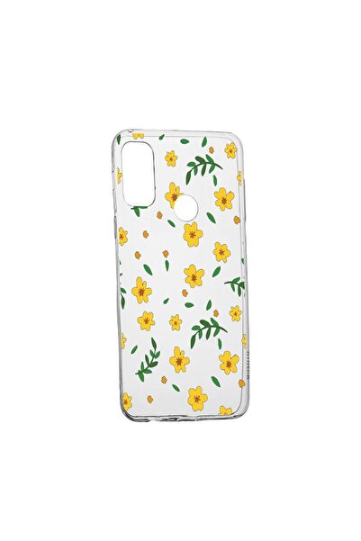 bestcase Husa Silicon Little yellow flowers, Compatibila Cu Motorola Moto E40...