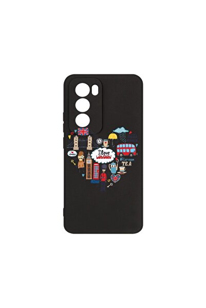 bestcase ¬Æ Husa Premium Silicon, Compatibila Cu OPPO Reno12 Pro, I Love Lond...