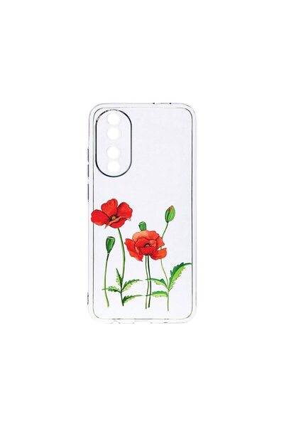 bestcase Διαφανής Θήκη Σιλικόνης 2MM, Συμβατή με Honor 90 5G, Κόκκινο Παπαρού...