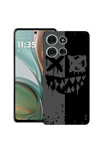 bestcase ¬Æ Husa pentru Motorola Moto G75, Smiley, Slim Silicon 0.8MM, Antiso...
