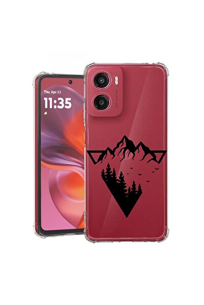 bestcase ¬Æ Husa pentru Motorola Moto G05, Anti Shock 1.5MM, Camping Forest, ...