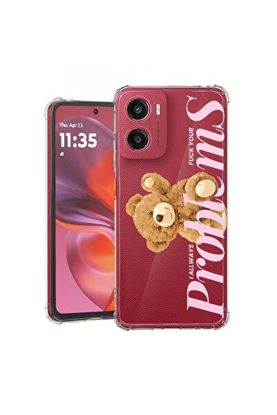 bestcase ¬Æ Husa compatibila Motorola Moto E15, Anti Shock 1.5MM, Teddy Bear ...