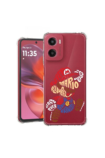 bestcase ¬Æ Husa pentru Motorola Moto G06 cu Design Calligraphy Super Mario, ...