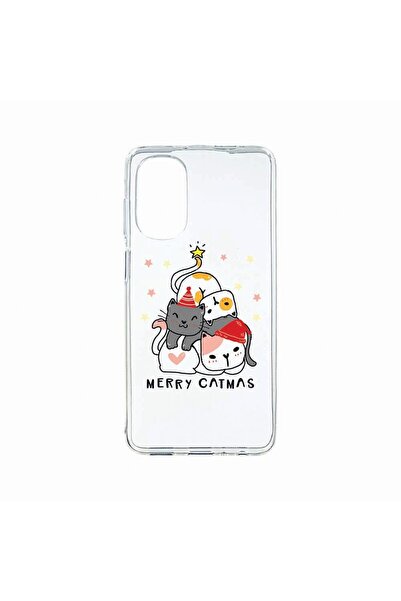 bestcase Husa Silicon, Compatibila cu Motorola Moto G62 5G, Merry Catmas, Rez...