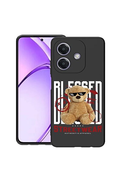 bestcase Калъф за OPPO A60 5G / A40 / A40M, Мече със сламка, Тънък силиконов ...